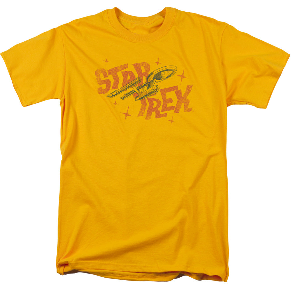 Star Trek - Halftone Logo - Short Sleeve Adult 18/1 - Gold T-shirt