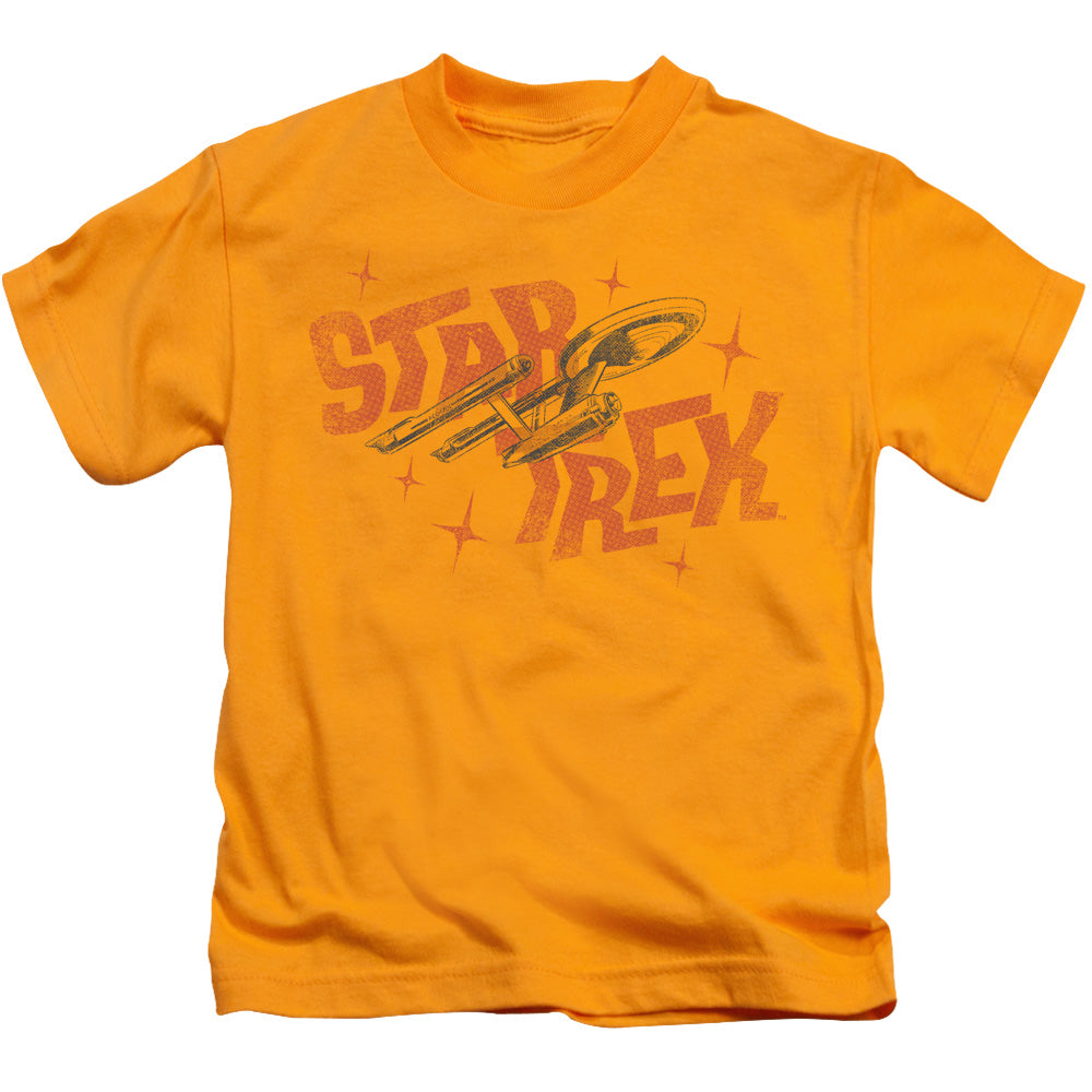 Star Trek - Halftone Logo - Short Sleeve Juvenile 18/1 - Gold T-shirt