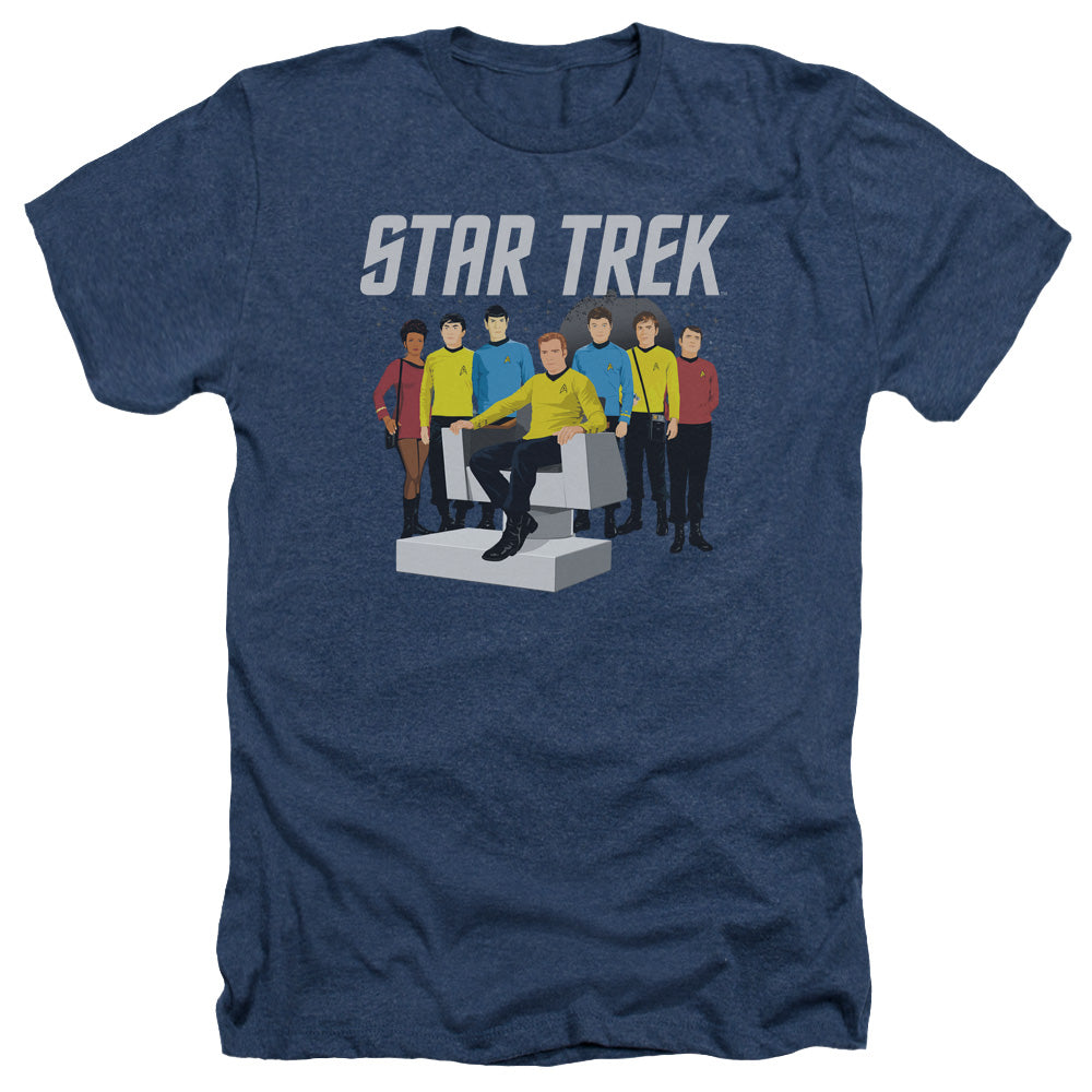 Star Trek - Vector Crew - Adult Heather - Navy