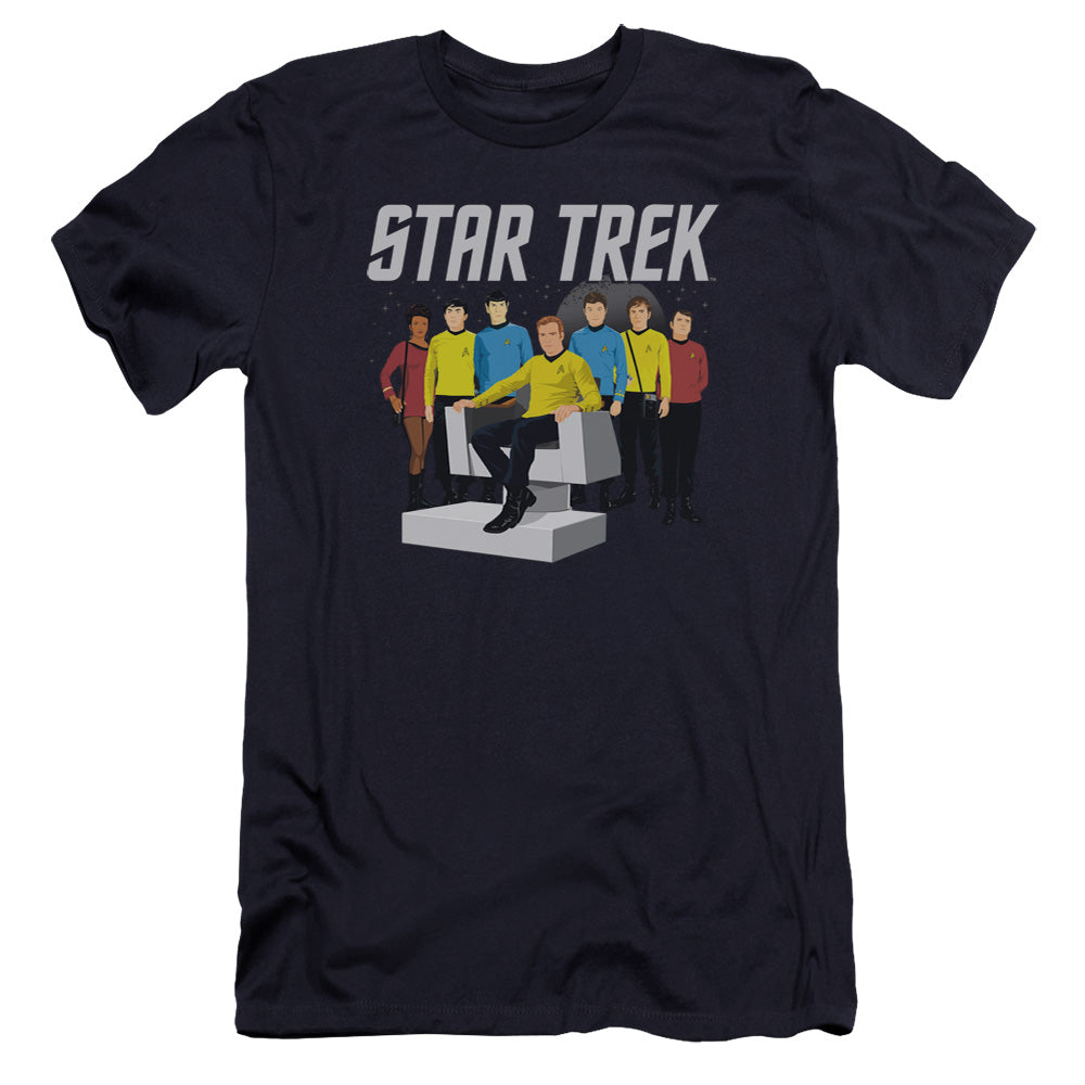 Star Trek - Vector Crew-premuim Canvas Adult Slim Fit 30/1 - Navy