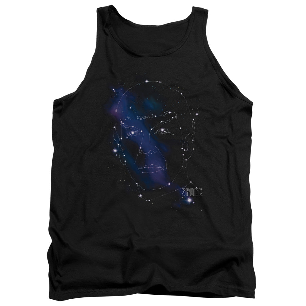 Star Trek - Spock Constellations - Adult Tank - Black