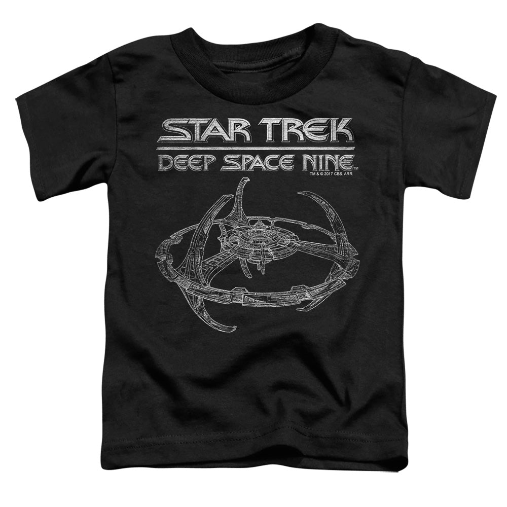 Star Trek - Ds9 Station - Short Sleeve Toddler Tee - Black T-shirt