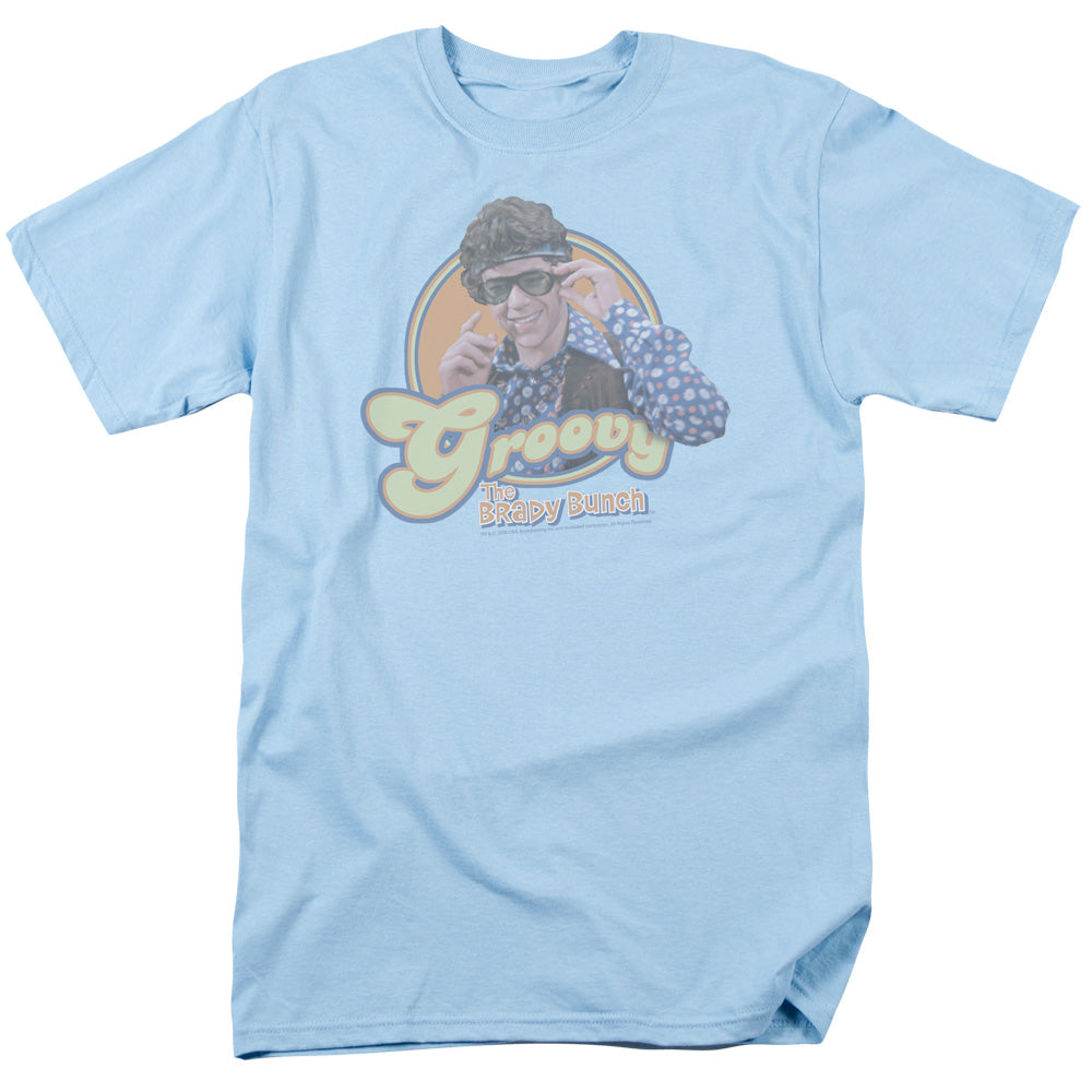 Brady Bunch - Groovy Greg - Short Sleeve Adult 18/1 - Light Blue T-shirt