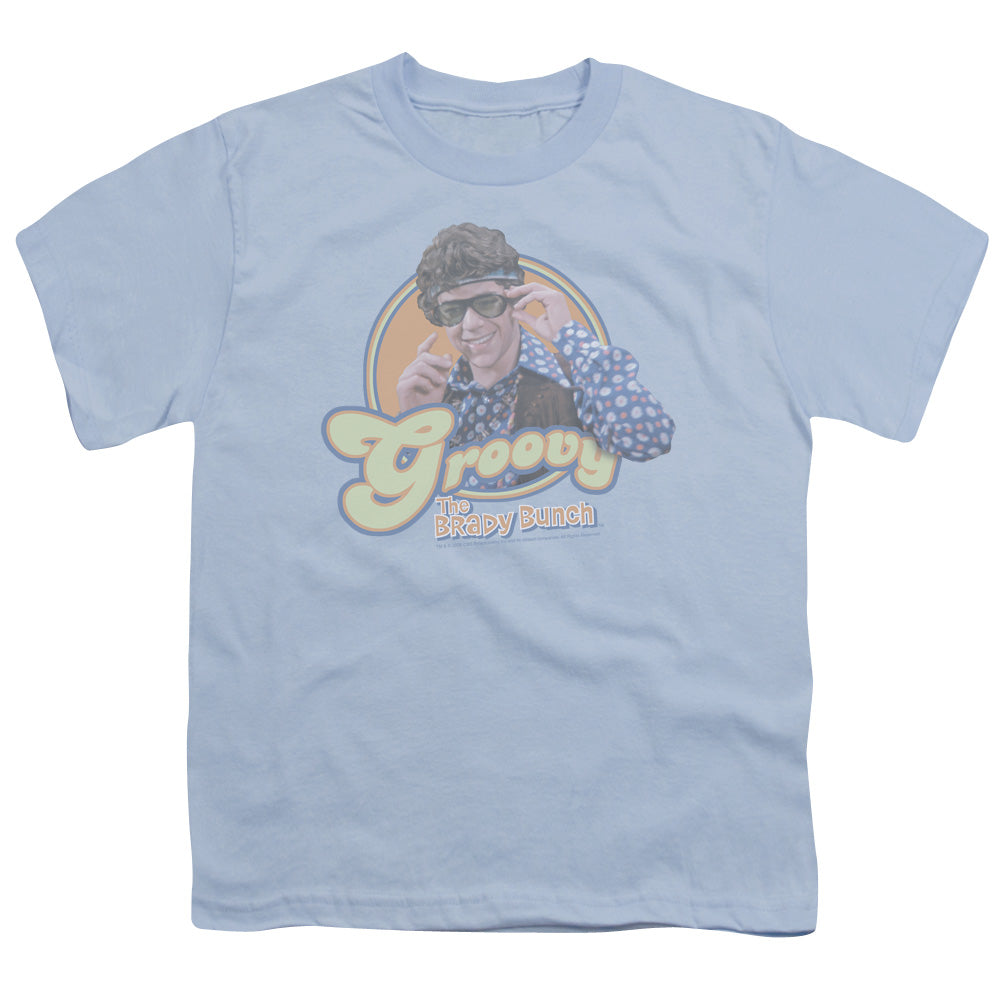 Brady Bunch - Groovy Greg - Short Sleeve Youth 18/1 - Light Blue T-shirt