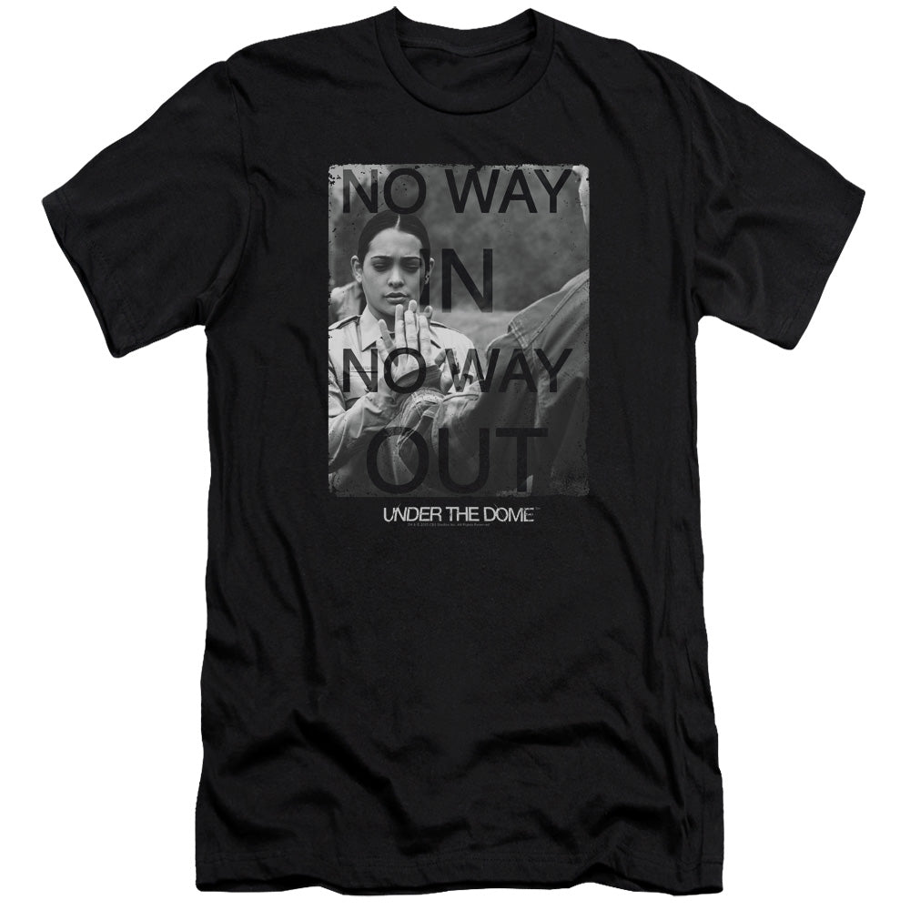 Under The Dome - Trapped-premuim Canvas Adult Slim Fit 30/1 - Black