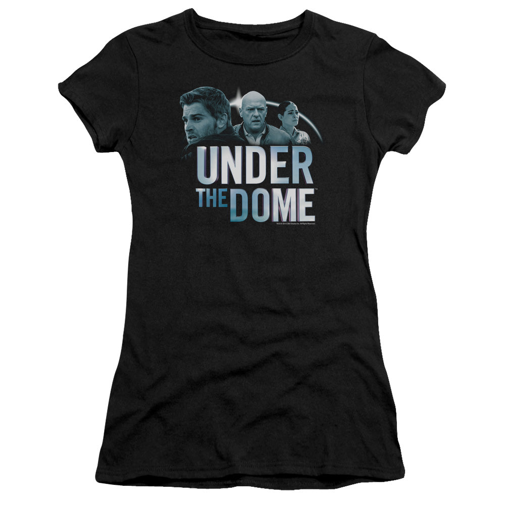Under The Dome - Character Art - Short Sleeve Junior Sheer - Black T-shirt