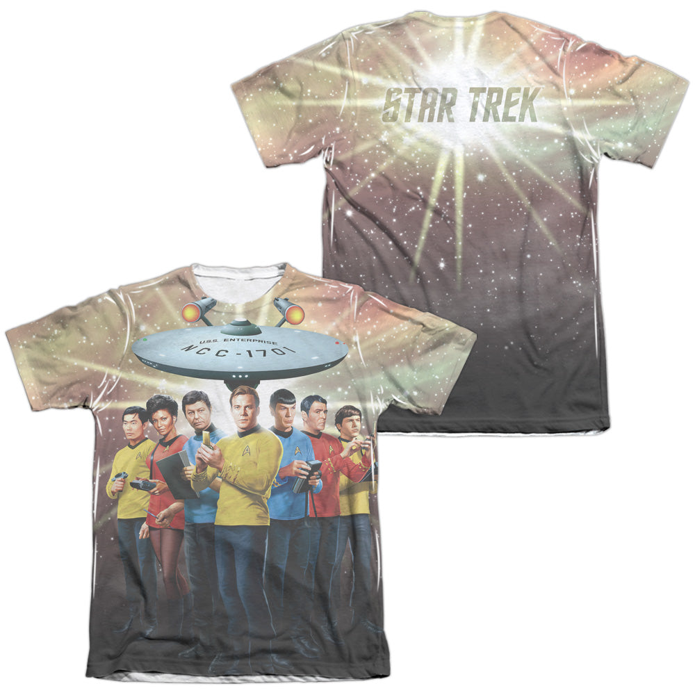 Star Trek - Original Crew (Front/back Print) - Adult Poly/cotton Short Sleeve Tee - White T-shirt
