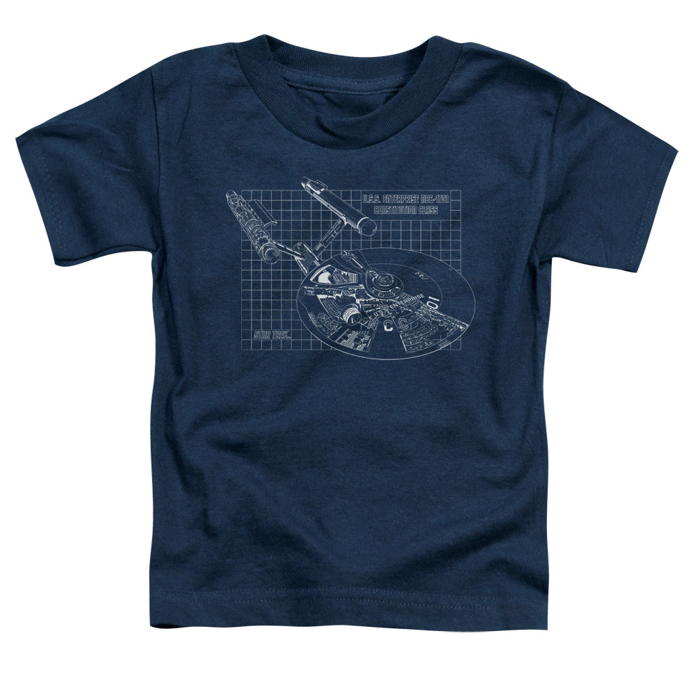 Star Trek - Enterprise Prints - Short Sleeve Toddler Tee - Navy T-shirt