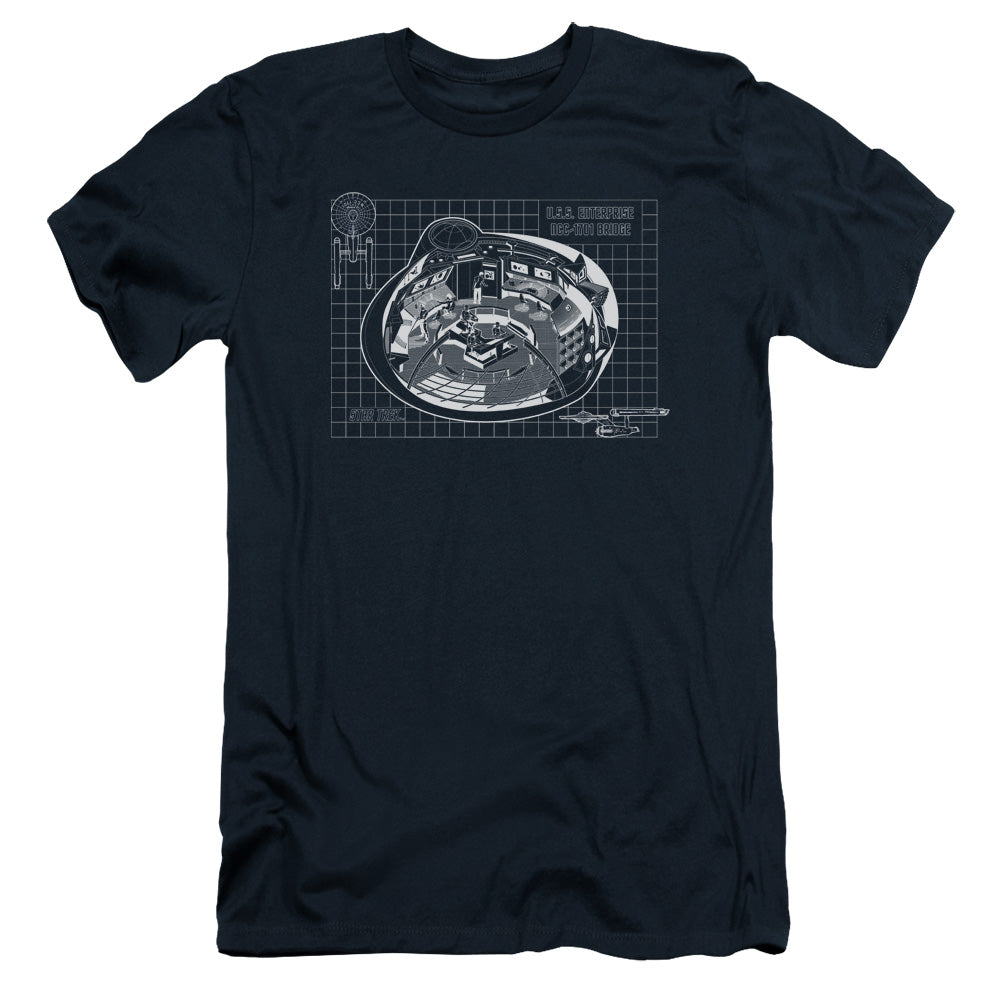 Star Trek - Bridge Prints - Short Sleeve Adult 30/1 - Navy T-shirt