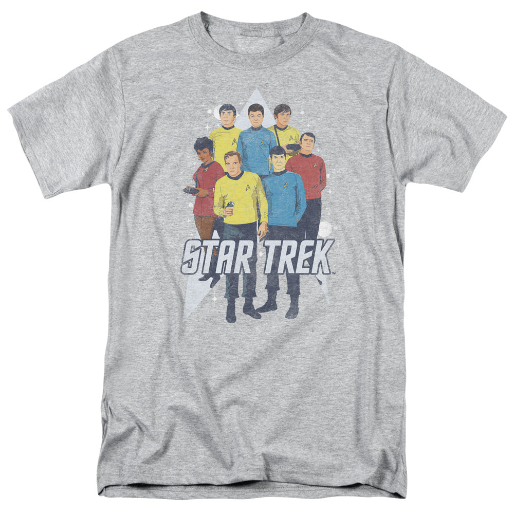 Star Trek - Here Here - Short Sleeve Adult 18/1 - Athletic Heather T-shirt