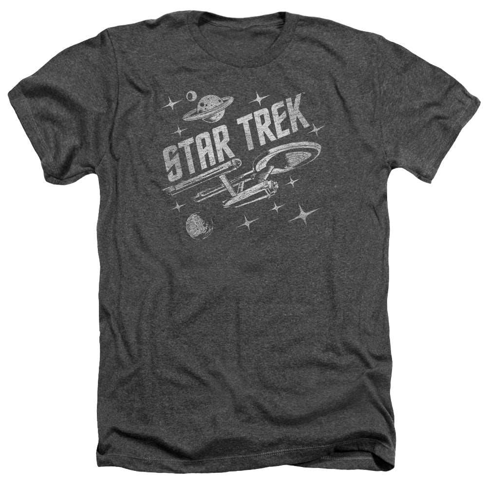 Star Trek - Through Space - Adult Heather - Charcoal