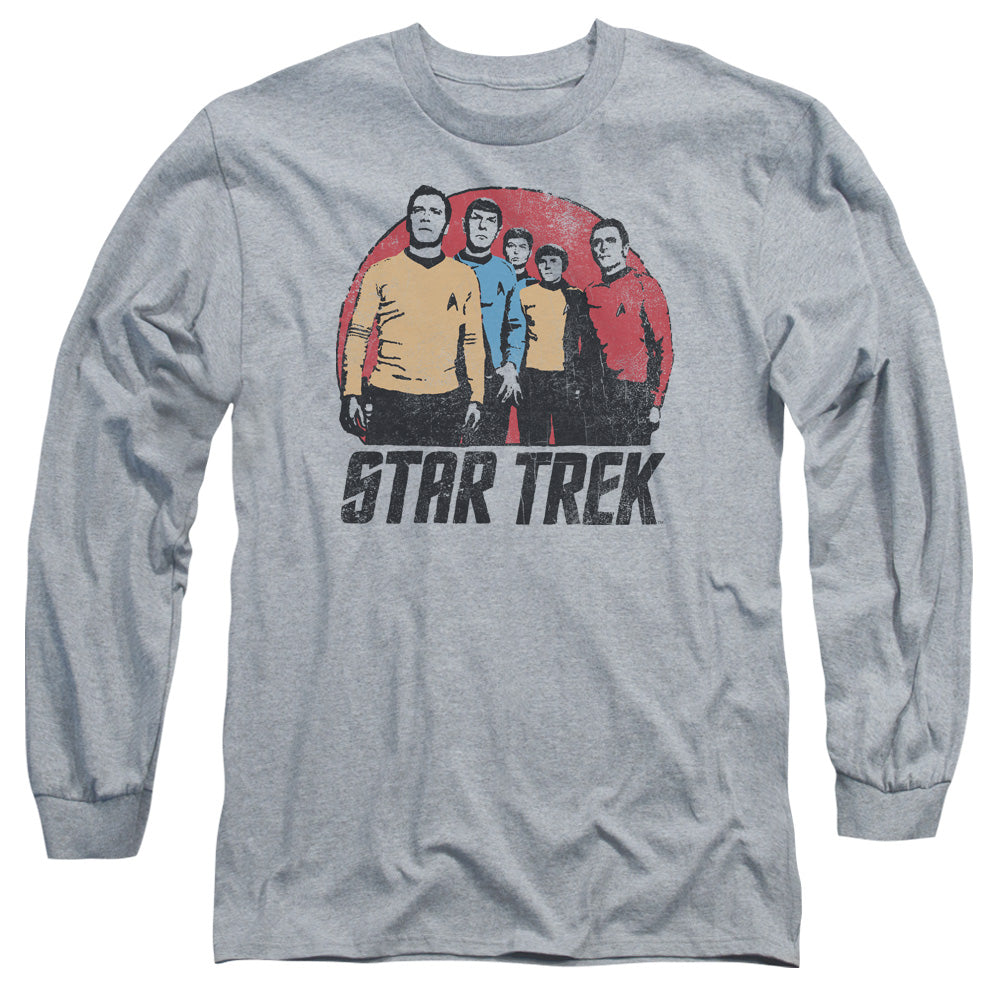 Star Trek - Landing Party - Long Sleeve Adult 18/1 - Athletic Heather T-shirt