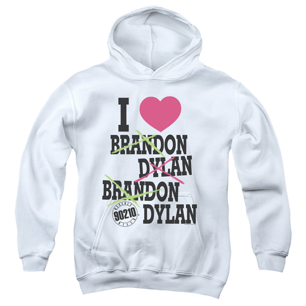 90210 I Heart 90210-youth Pull-over Hoodie - White