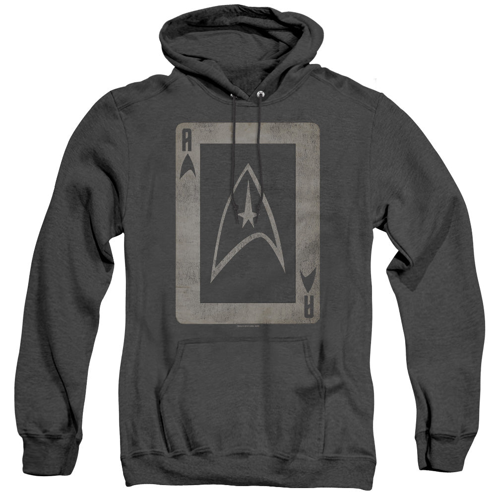 Star Trek - Tos Ace - Adult Heather Hoodie - Black