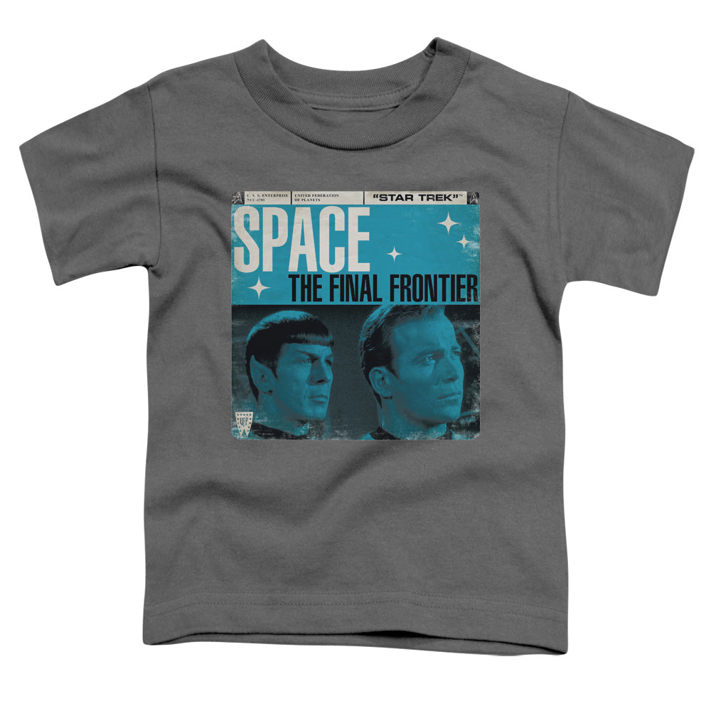 Star Trek - Final Frontier Cover - Short Sleeve Toddler Tee - Charcoal T-shirt