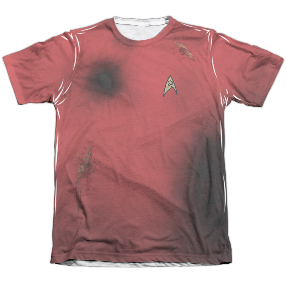 Star Trek - Tos Dead Red - Adult Poly/cotton Short Sleeve Tee - White T-shirt