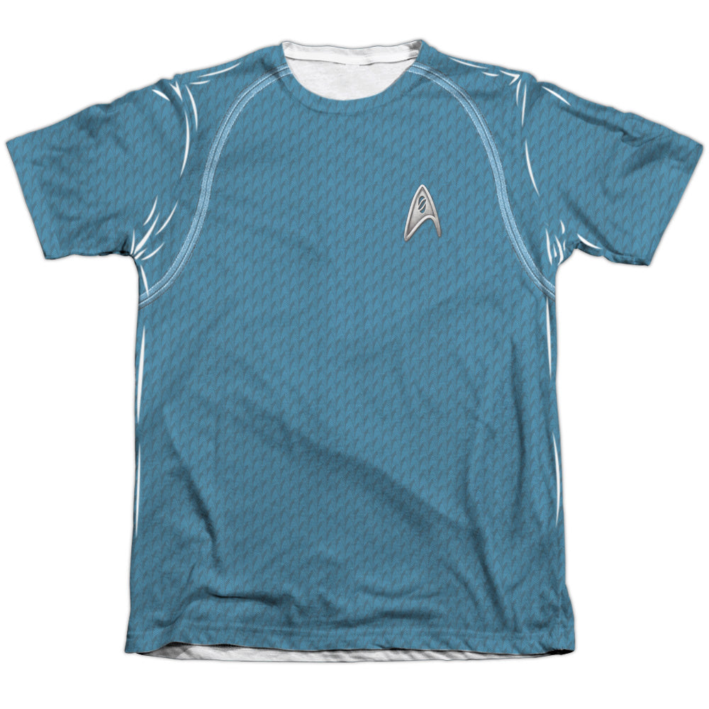 Star Trek - Movie Science Uniform - Adult Poly/cotton Short Sleeve Tee - White T-shirt