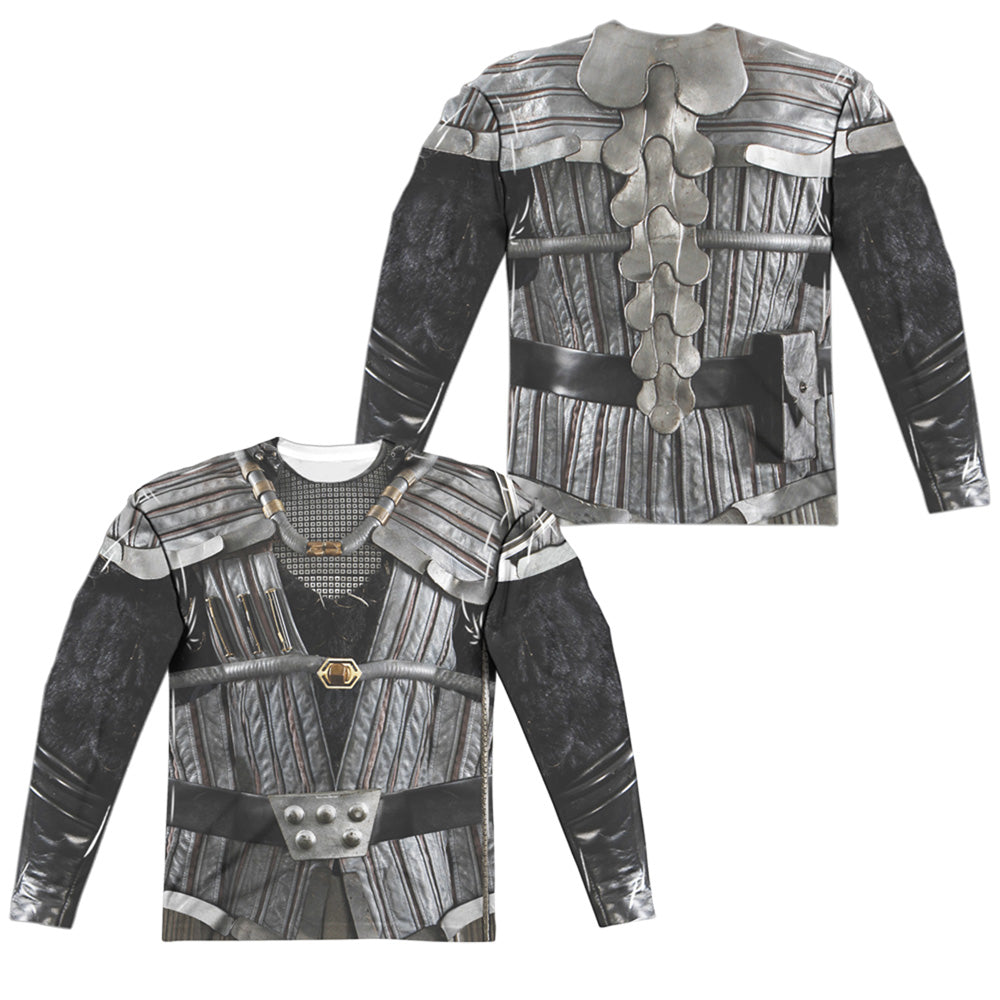 Star Trek - Klingon Uniform (Front/back Print) - Long Sleeve Adult Poly Crew - White T-shirt