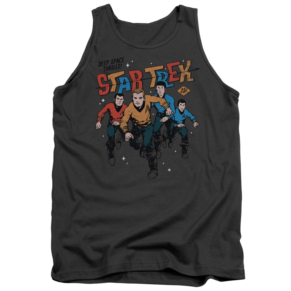 Star Trek - Deep Space Thrills - Adult Tank - Charcoal