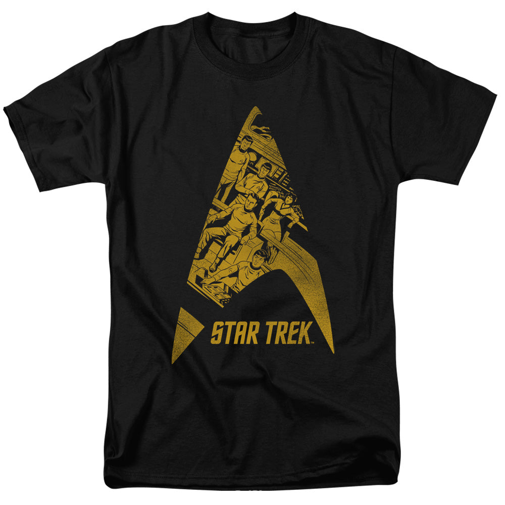 Star Trek - Delta Crew - Short Sleeve Adult 18/1 - Black T-shirt