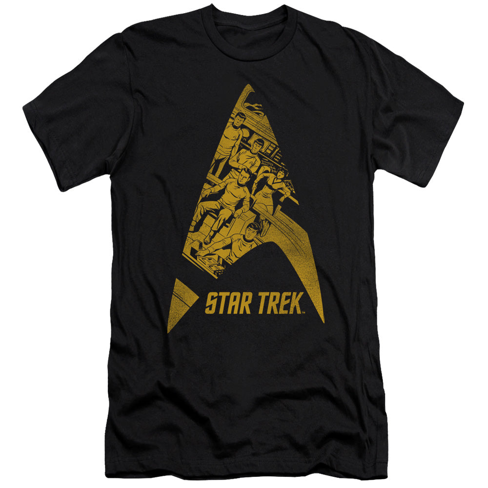 Star Trek - Delta Crew - Short Sleeve Adult 30/1 - Black T-shirt