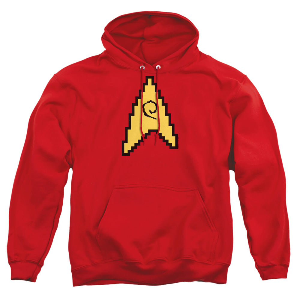 Star Trek - 8 Bit Engineering - Adult Pull-over Hoodie - Red