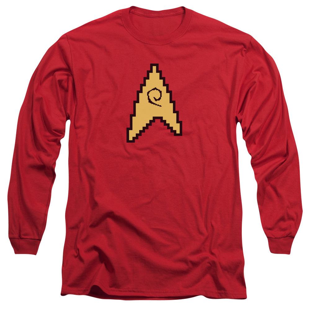 Star Trek - 8 Bit Engineering - Long Sleeve Adult 18/1 - Red T-shirt