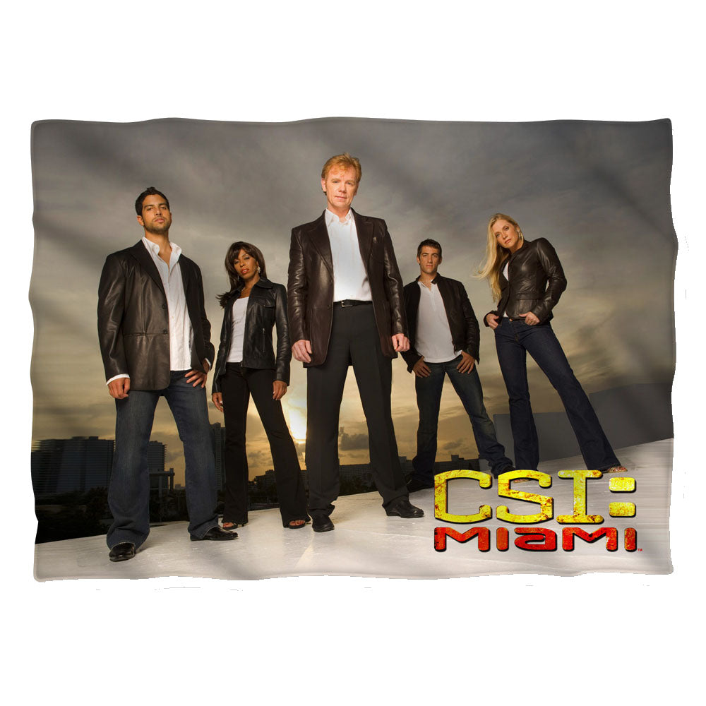 Csi:miami - Cast - Pillow Case - White