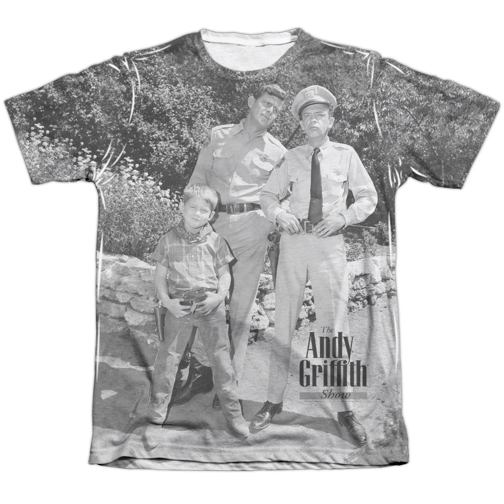 Andy Griffith - Lawmen - Adult Poly/cotton Short Sleeve Tee - White T-shirt