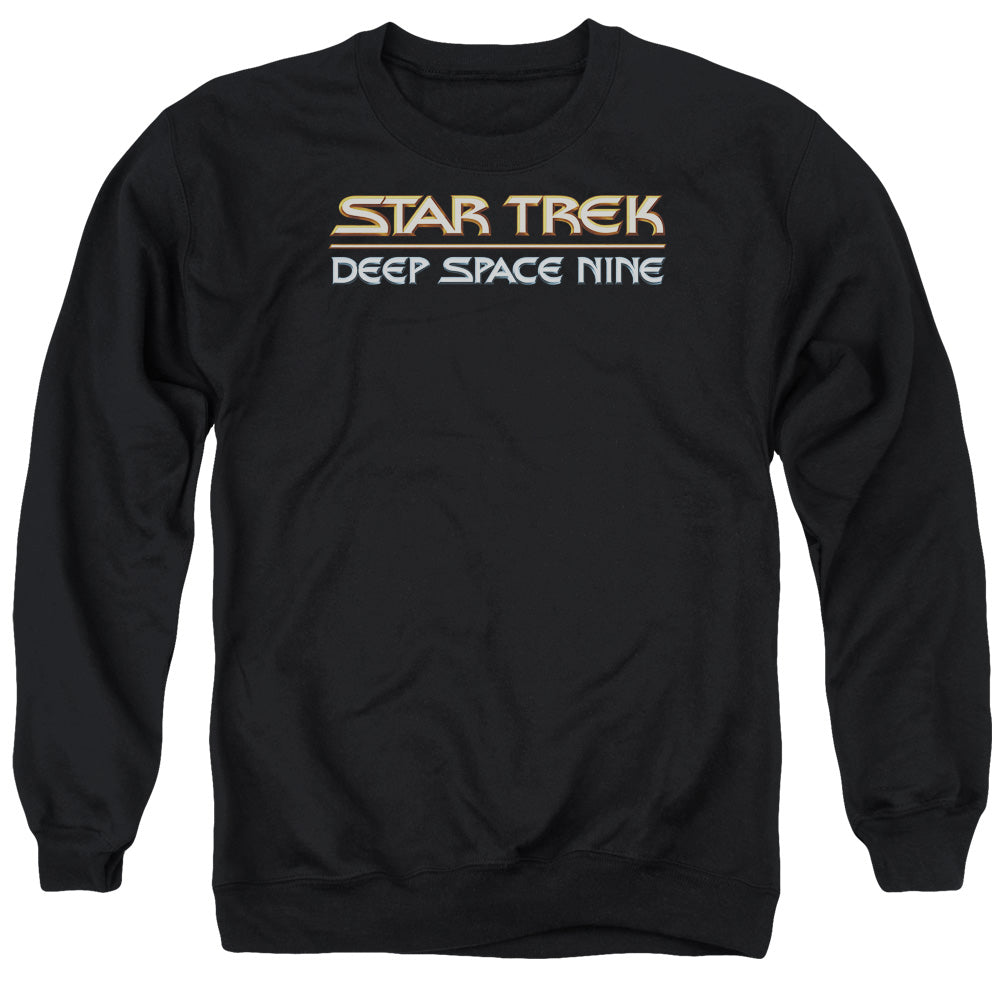 Star Trek - Deep Space Nine Logo - Adult Crewneck Sweatshirt - Black