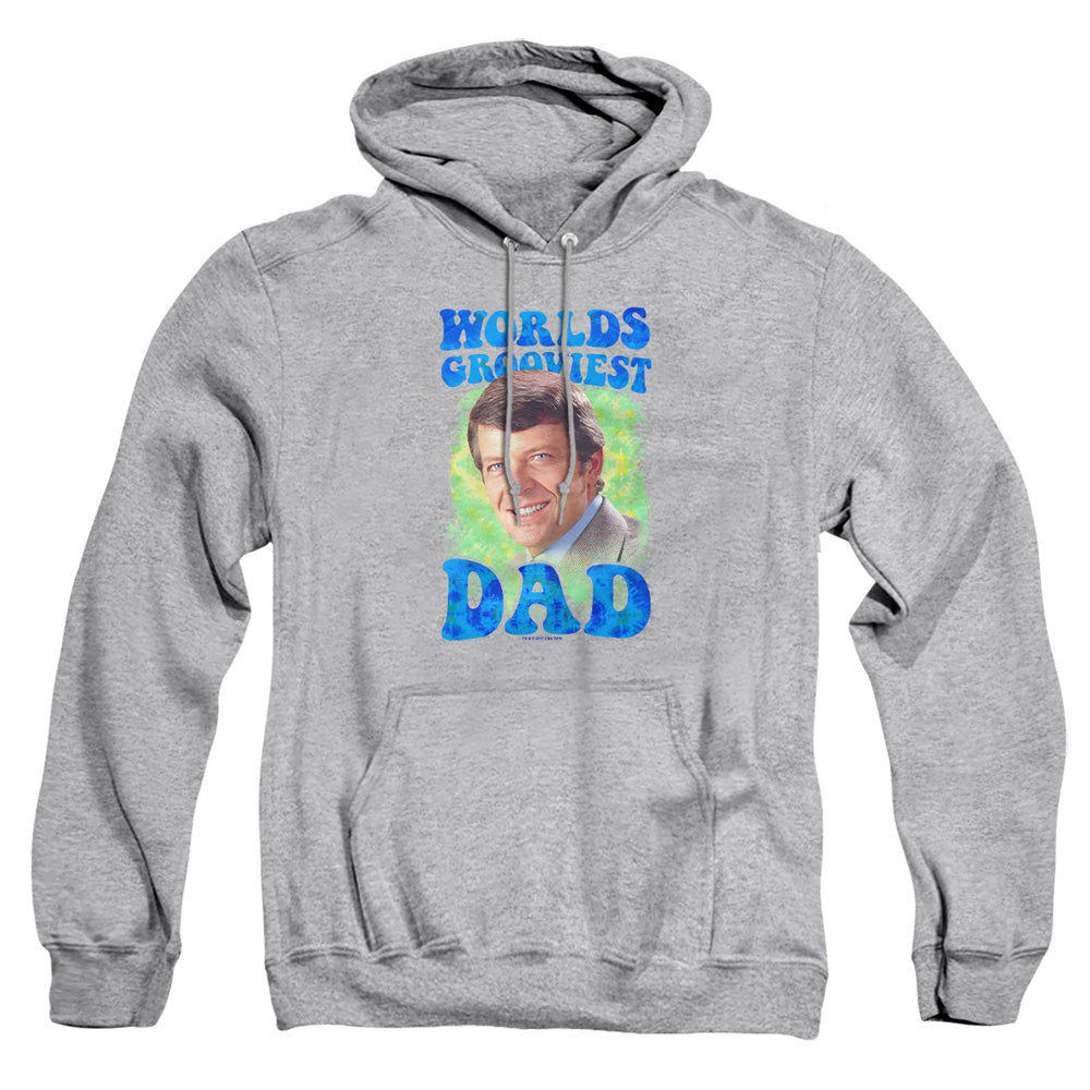 Brady Bunch - Worlds Grooviest - Adult Pull-over Hoodie - Athletic Heather