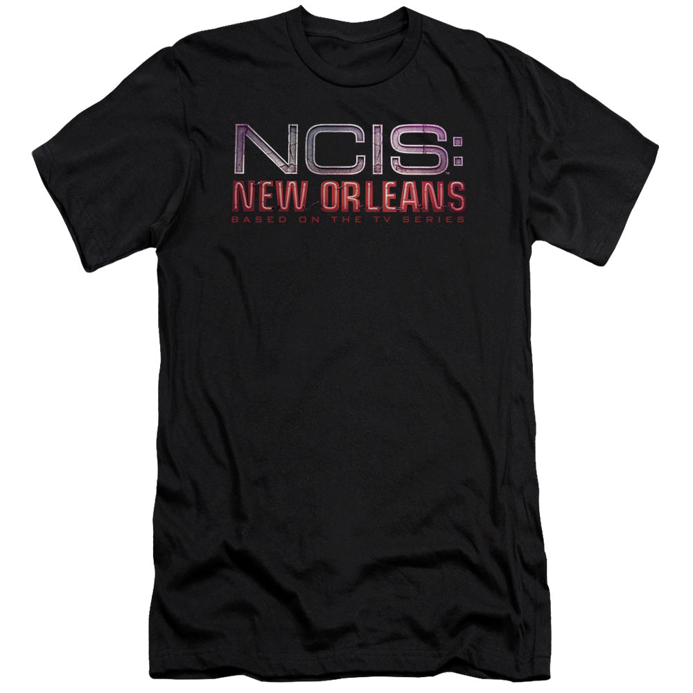 Ncis:new Orleans - Neon Sign - Short Sleeve Adult 30/1 - Black T-shirt