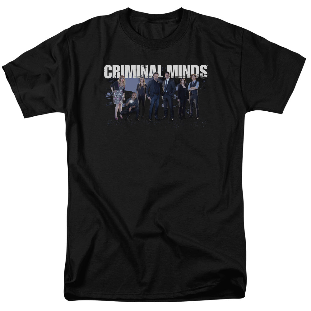 Criminal Mindshort Sleeveeason 10 Cast-s - S Adult 18/1 - Black T-shirt