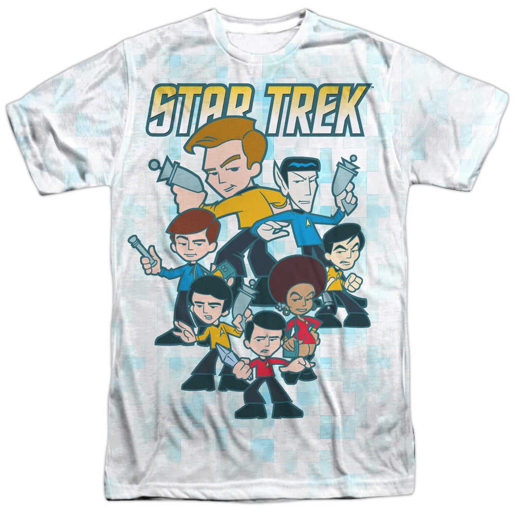 Star Trek - Quogs Crew - Short Sleeve Adult Poly Crew - White T-shirt