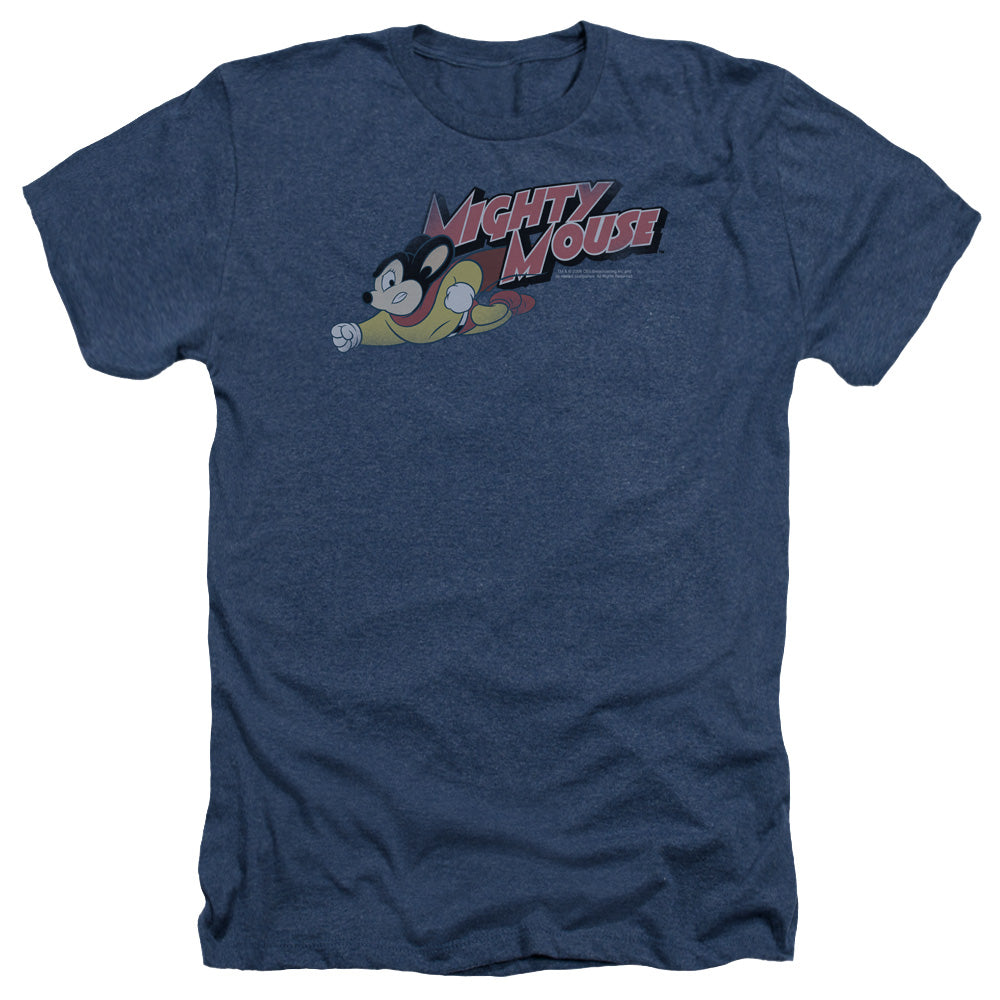 Mighty Mouse - Mighty Retro - Adult Heather - Navy