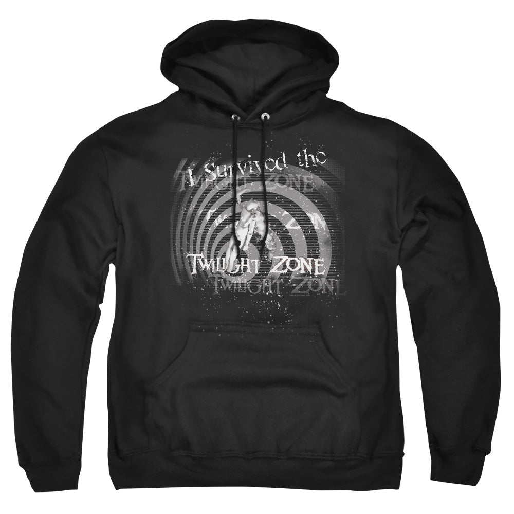 Twilight Zone - I Survived - Adult Pull-over Hoodie - Black
