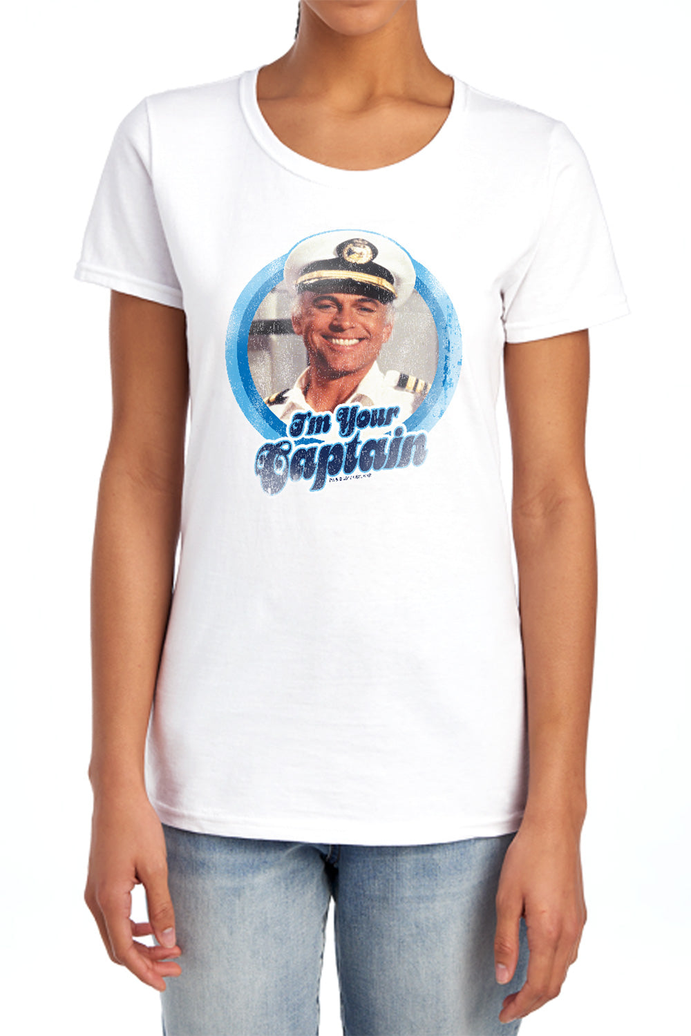 Love Boat - Im Your Captain - Short Sleeve Womens Tee - White T-shirt