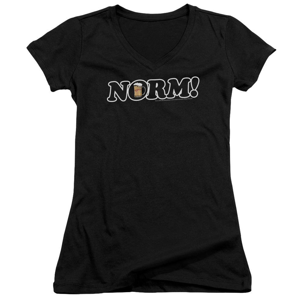 Cheers - Norm! - Junior V-neck - Black
