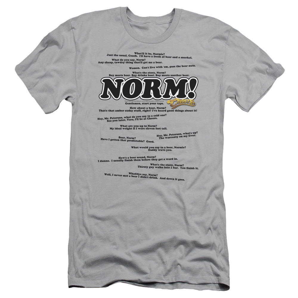 Cheers - Normisms - Short Sleeve Adult 30/1 - Silver T-shirt
