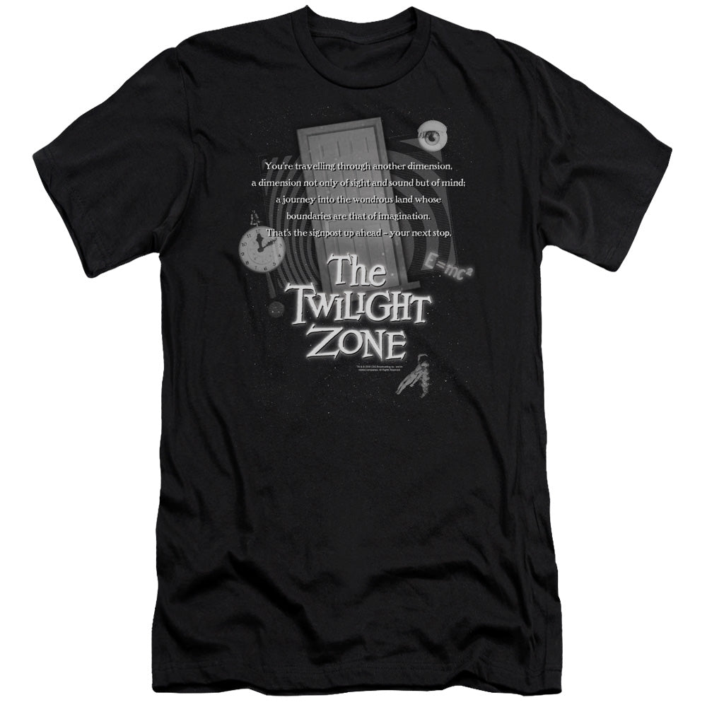 TWILIGHT ZONE MONOLOGUE - S/S ADULT 30/1 - BLACK T-Shirt