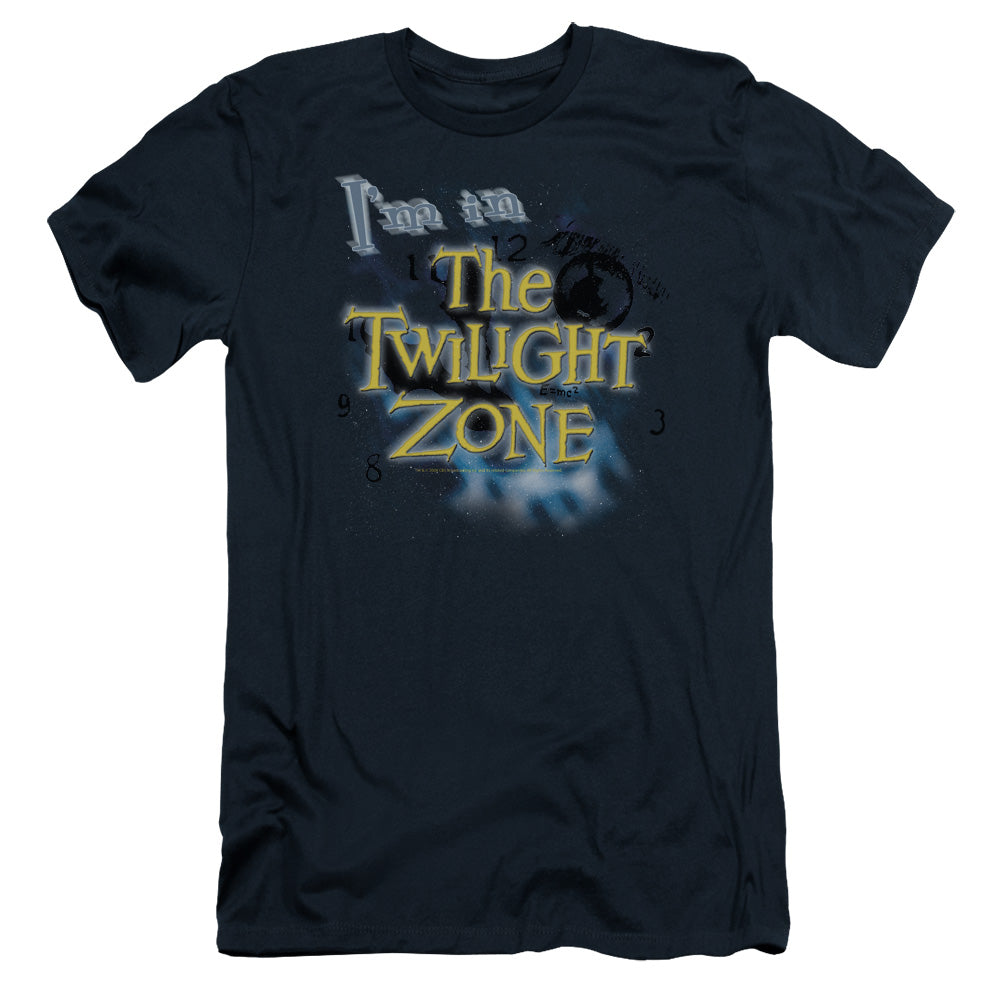 Twilight Zone - Im In The Twilight Zone - Short Sleeve Adult 30/1 - Navy T-shirt