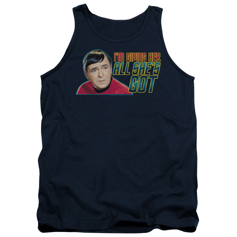 Star Trek - All Shes Got - Adult Tank - Navy