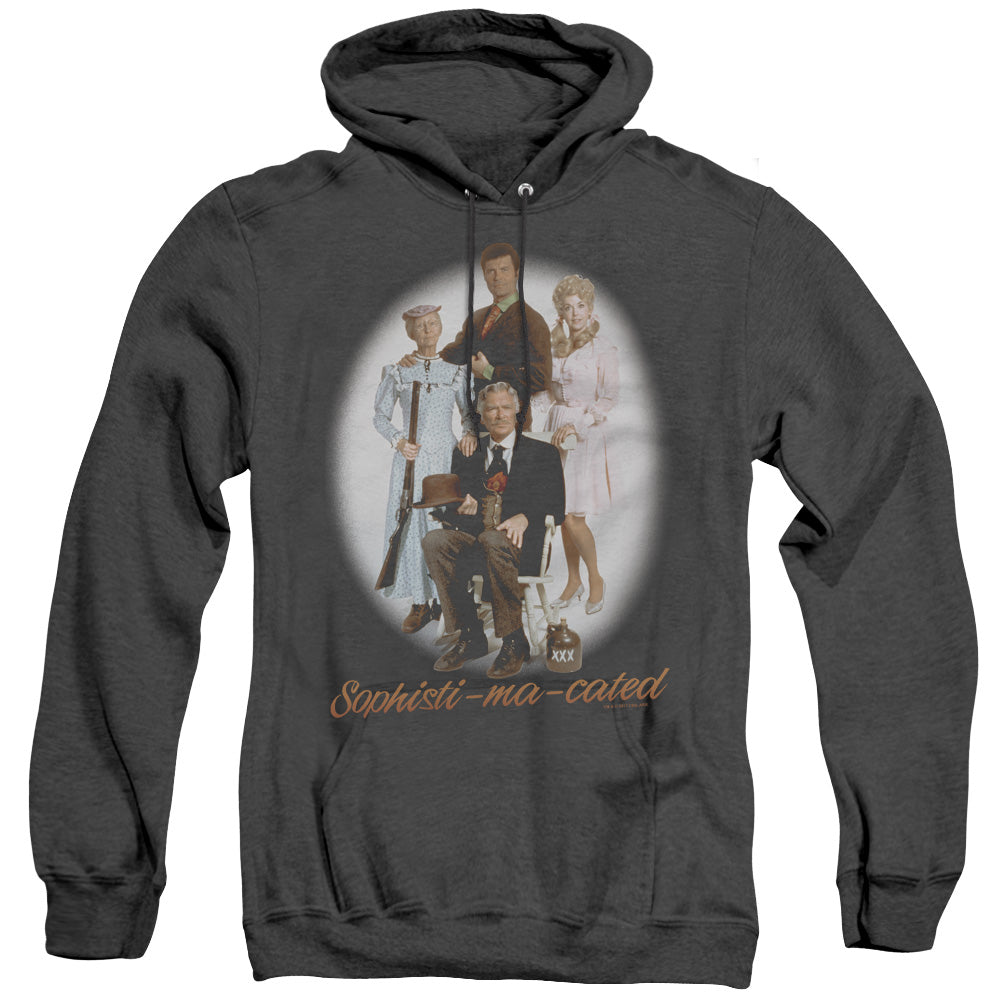 Beverly Hillbillieshort Sleeveophistimacated - Adult Heather Hoodie - Black T-shirt