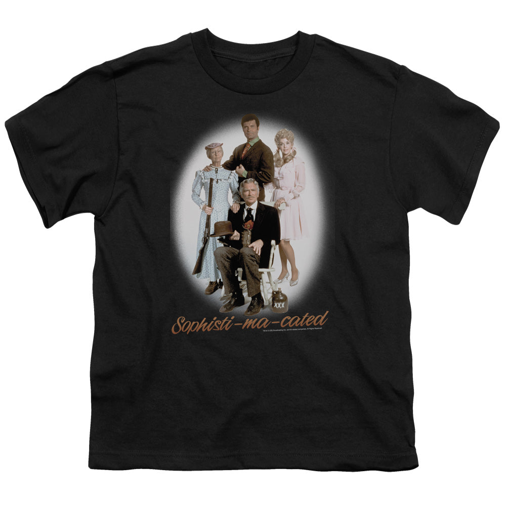 Beverly Hillbillieshort Sleeveophistimacated - S - S Youth 18/1 - Black T-shirt