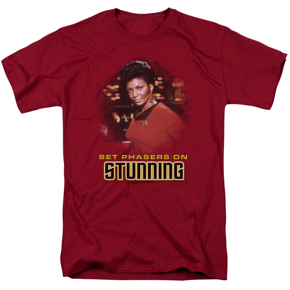 Star Trek - Stunning - Short Sleeve Adult 18/1 - Cardinal T-shirt