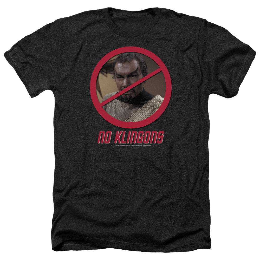Star Trek - No Klingons - Adult Heather-black