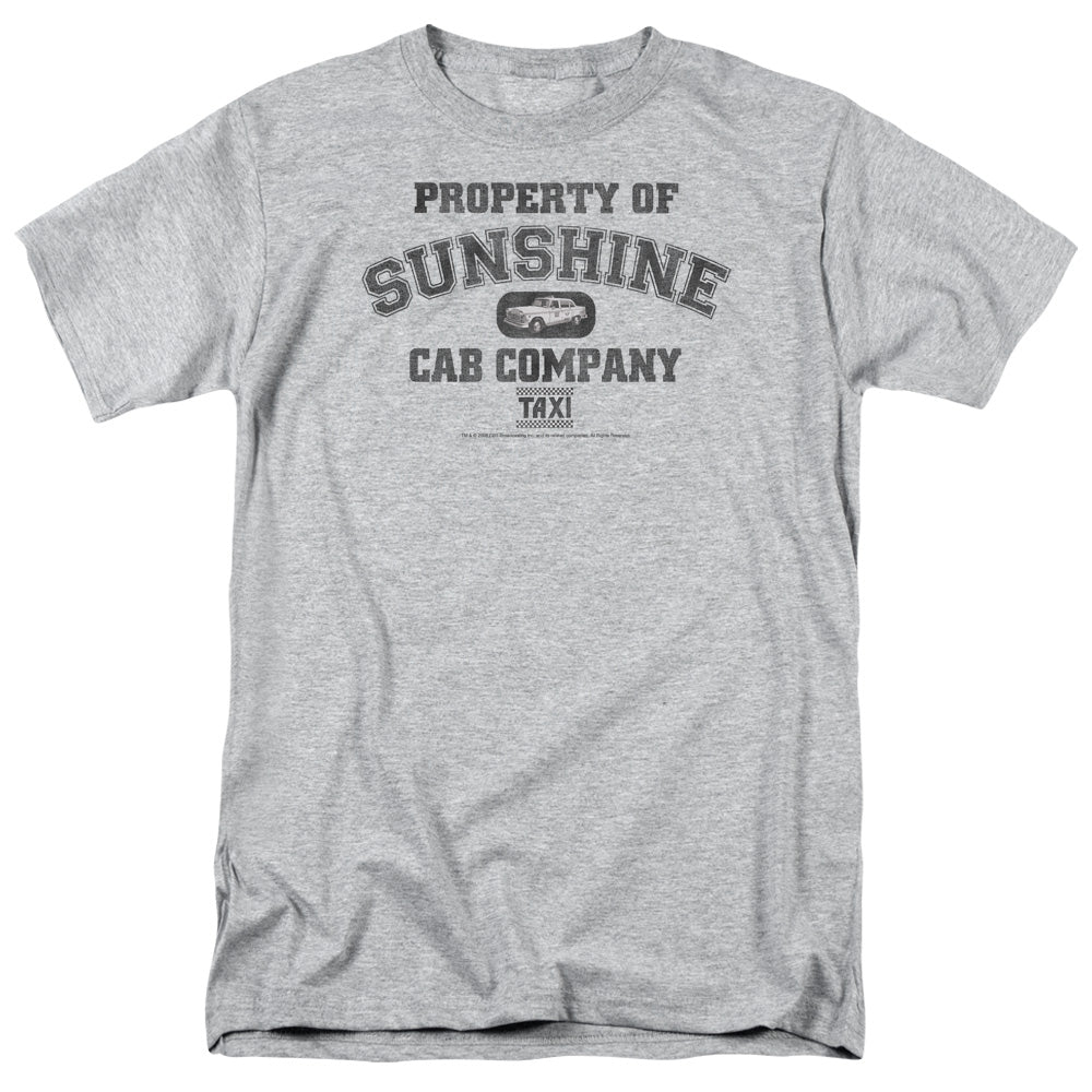Taxi - Property Of Sunshine Cab - Short Sleeve Adult 18/1 - Athletic Heather T-shirt