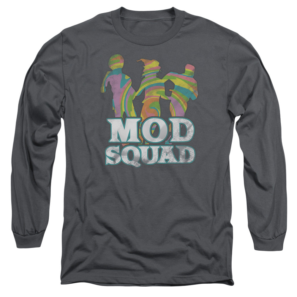 Mod Squad - Mod Squad Run Groovy - Long Sleeve Adult 18/1 - Charcoal T-shirt