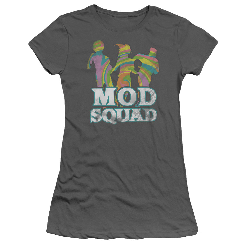 Mod Squad - Mod Squad Run Groovy - Short Sleeve Junior Sheer - Charcoal T-shirt