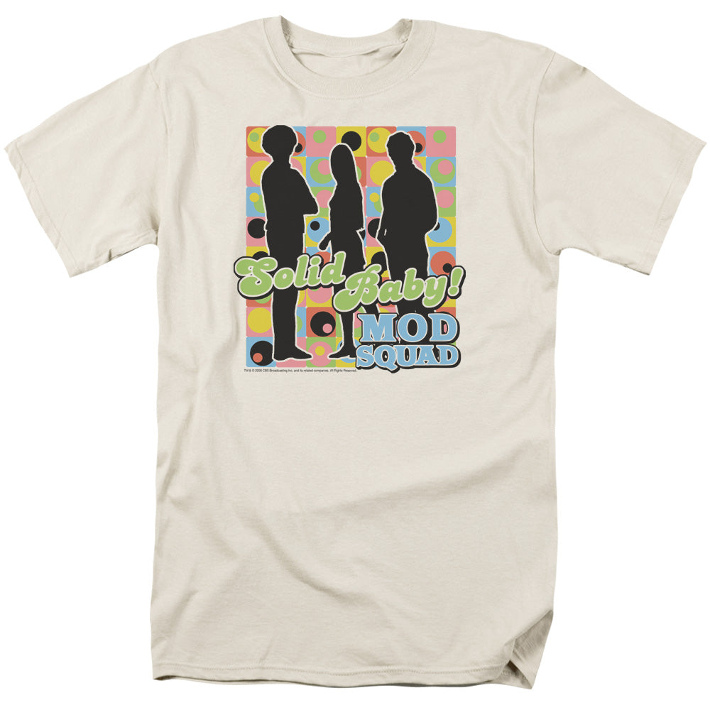 Mod Squad - Solid Mod Pattern - Short Sleeve Adult 18/1 - Cream T-shirt